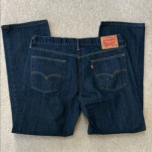 Levi's 514 Men's Deep Indigo Straight Jeans-100% Cotton 36x30